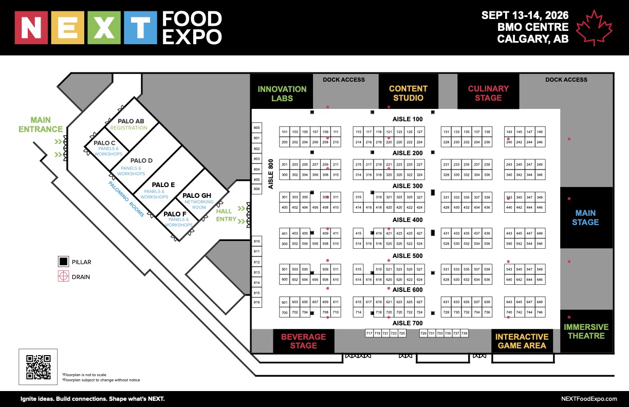 2026 NEXT Food Expo Floorplan